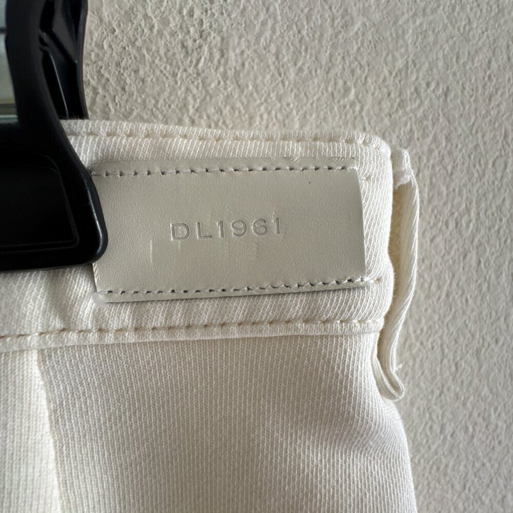 DL1961 Hepburn High Rise French Terry Shorts White Size 27 - Picture 5 of 7